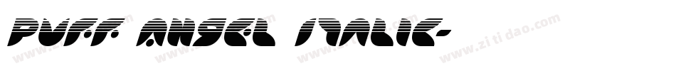 Puff Angel Italic字体转换